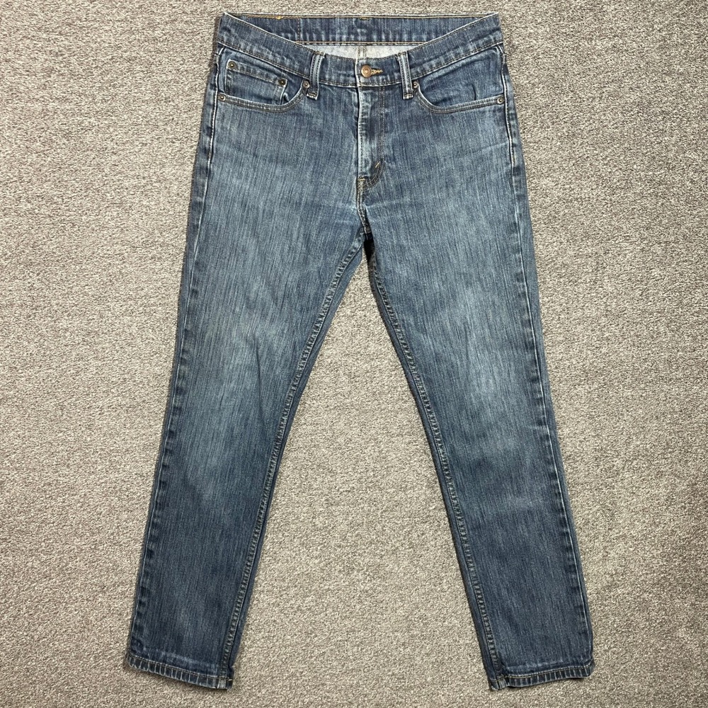 Levi's 511 Jeans Mens 32x32 Slim Fit Medium Wash Blue Stretch Denim